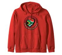 Orgulloso y Afortunado de ser sudafricano I Love South Africa Bandera Sudadera con Capucha