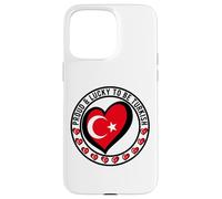 Orgulloso y Afortunado de ser Turco I Love Turkey Diseño de Bandera Genial Carcasa para iPhone 15 Pro MAX