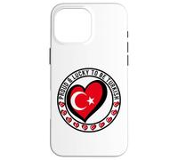 Orgulloso y Afortunado de ser Turco I Love Turkey Diseño de Bandera Genial Carcasa para iPhone 16 Pro MAX
