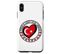 Orgulloso y Afortunado de ser Turco I Love Turkey Diseño de Bandera Genial Carcasa para iPhone XS MAX