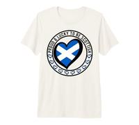 Orgulloso y Afortunado para ser escocés I Love Scotland Bandera gráfica Camiseta Premium
