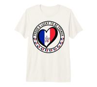 Orgulloso y Afortunado para ser francés I Love France gráfico de Bandera Genial Camiseta Premium