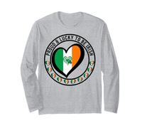 Orgulloso y Afortunado para ser irlandés I Love Irlanda diseño de corazón Manga Larga