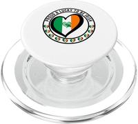 Orgulloso y Afortunado para ser irlandés I Love Irlanda diseño de corazón PopSockets PopGrip para MagSafe