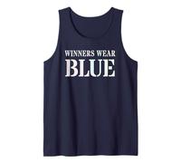 Orgullosos GANADORES USAN BLUE School Spirit War Game Team Building Camiseta sin Mangas