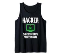 Orgullosos Hackers Título del Trabajo Escudo Profesional de Seguridad cibernética Camiseta sin Mangas