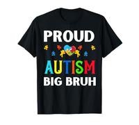 Orgullosos Hermanos Autismo Bruh Bro Hombre Autista Hombres Hermano Hijo Camiseta