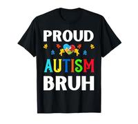 Orgullosos Hermanos Autismo Bruh Bro Hombre Autista Hombres Hermano Hijo Camiseta