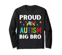 Orgullosos Hermanos Autismo Bruh Bro Hombre Autista Hombres Hermano Hijo Manga Larga