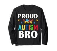 Orgullosos Hermanos Autismo Bruh Bro Hombre Autista Hombres Hermano Hijo Manga Larga