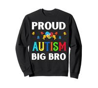 Orgullosos Hermanos Autismo Bruh Bro Hombre Autista Hombres Hermano Hijo Sudadera