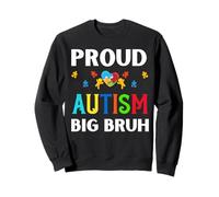 Orgullosos Hermanos Autismo Bruh Bro Hombre Autista Hombres Hermano Hijo Sudadera