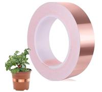 ORGYAML Cinta de cobre repelente de babosas contra caracoles para plantas de lecho elevado de jardín Cinta de cobre autoadhesiva de cobre caracol Repelente de caracoles 20 mm x 30 m