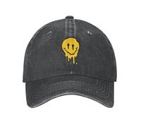ORHFHVW Gorra de béisbol Acid Smiling Spring Autumn Cap Dad Vintage Smile Face Hat Cotton Sports Casquette Regalo de cumpleaños