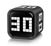 ORIA Cubo Temporizador, Pomodoro Timer Rotativo, Temporizador Rotación Gravedad Mejorado,Temporizador Cocina Recargable con Indicador LED, Alarma de Volumen para Cocinar, Estudiar, Deportes, Trabajo