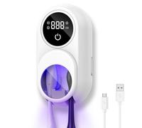 ORIA Desinfectante para Cepillos de Dientes, Soporte Portátil para Cepillos de Dientes Eléctricos y Manuales con Esterilización Programada, Pantalla LED, Recargable para Viajes, Hogar y Negocios