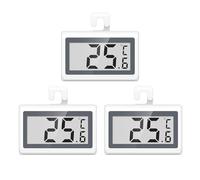 ORIA Termómetro Digital para Refrigerador, 3 Piezas Termómetros para Congelador con Pantalla LCD Grande, Interruptor ℃/℉, Alarma de Escarcha, Gancho para Colgar, Para el Hogar, Bares, Restaurantes