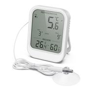 ORIA Termómetro Digital para Refrigerador, Termómetro para Congelador con Sonda Impermeable, Pantalla LCD, Alarma de Temperatura, Valor Mínimo/Máx para Refrigerador, Congelador y Acuario