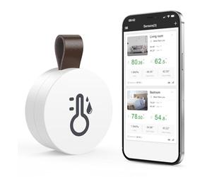 ORIA Termómetro Higrómetro Bluetooth, Sensor de Humedad de Temperatura con Exportación de Almacenamiento de Datos, Termometro Inalámbrico Digital con iOS Android para Habitación