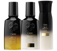 Oribe Gold Lust Set de cuidado y peinado (aceite capilar 100 ml + protector de peinado 100 ml + spray 175 ml)