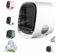 Oribreeze Aire Acondicionado, Nuevo Oribreeze Enfriador de Aire Acondicionado, Ventilador Enfriador de Aire con Agua, Actualización Portátil de Agua Helada, Mini Aire Acondicionado de Escritorio para