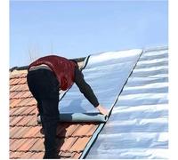 ORICALCHASM Cinta reparadora de tejas asfálticas, fieltro autoadhesivo for techos de cobertizos, rollo de base impermeable for protección de techos, cinta de aluminio.(20x300cm/0.65x9.9ft)