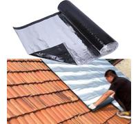 ORICALCHASM Fieltro autoadhesivo for techos de cobertizos, cinta bituminosa de aluminio, cinta impermeable for reparación de techos, rollo de base protectora for techos.(50x1000cm/1.64x32.8ft)