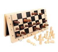 ORICALCHASM Juego de ajedrez magnético Plegable de Madera de Games International Chess, Juego de Mesa con Almacenamiento Interior portátil for Principiantes y Adultos.(39cm)