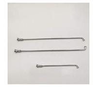 ORICALCHASM Radios de Bicicleta, 16 Unidades, diámetro 4,50-3,92 mm, conificados, for Motocicleta, Color Plateado, Acero Inoxidable 304.(Length 165mm)