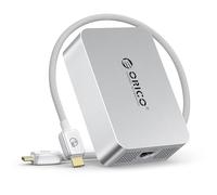 ORICO 10GbE Ethernet Adaptador, hasta 10Gb/s, Soporta 10Gb/s, 5Gb/s, 2.5Gb/s, 1Gb/s y 100Mb/s Base-T, Compatible con Dispositivos Thunderbolt 3/4/5, con Cable 0.3M 40Gbps C a C