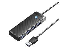 Orico 4 puertos USB 3.0 de alta velocidad 5Gbps HUB Multiplicador Negro