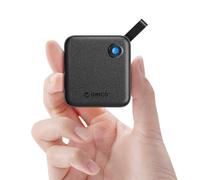 ORICO 480GB SSD Externo Portátil con Cable USB-C 2 en 1, Unidad de Estado Sólido Externa, hasta 460MB/s, Indicador de Estado, Almacenamiento Confiable para Smartphone USB-C, Tableta, PC- B5PLUS Negro