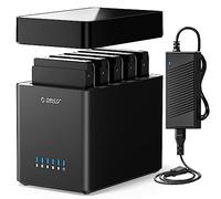 ORICO 5 Bahias Docking Station Type C Carcasa magnética de Disco Duro de 3,5" para el Disco Duro Externo SATA SATA3.0 5x18TB con Adaptador 12V6.5A Compatible con Windows/Mac