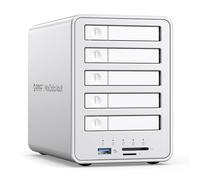 ORICO All-Flash Caja para Discos Duros Raid de 5 Bahías, Compatible con SSD SATA de 2,5 Pulgadas admite SSD SATA y Discos Duros de 2,5 Pulgadas con un Grosor de 7 mm o 9,5 mm - 8858
