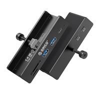 ORICO Alluminio USB 3.2 Hub Clip con Puerto Alimentación 5V, 10Gbps 5 Puertos Distribuidor USB con 2 Tipo A 3.2 y 1 Tipo C3.2, SD/TF 3.0, Cable de 100cm por Monitor, Escritorio