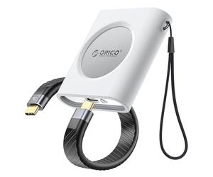 ORICO Aluminio Carcasa 2230 SSD M.2 NVMe con Cubierta Protectora de Silicona, 10Gbps USB 3.2 Gen2 Tipo-C a NVMe PCIe Adaptador, Compatible con iPhone 15 Pro/Pro MAX Grabación 4K ProRes -IP30