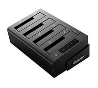 ORICO Bases de conexión para 4 Discos Duros, USB 3.0 a SATA Base de Disco Duro de Copia Fuera de línea Docking Station para HDD SSD de 2.5 y 3.5 Pulgadas, Admite 4x16TB (6648US3-C)