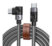 ORICO Cable USB 4 Compatible con Thunderbolt 4 Cable de ángulo recto de 3.3 pies, cable USB C a USB C con transferencia de datos de 40 Gbps, soporte 8K@60HZ y carga de 240 W Compatible con Tipo C 1m