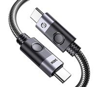ORICO Cable USB C a USB C, USB C 3.2 Gen2x2 Cable 3.3ft, con transferencia de datos de 40Gbps, soporte 4K@60HZ y carga de 240W compatible con Thunderbolt 3 Tipo C 0.5m