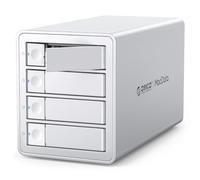 ORICO Caja para Discos Duros Raid de 4 Bahías, Chip JMS591, USB 3.2 Gen2X2 | Chip JMS591 Mejorado 20 Gbps, 6 Modos RAID, Intercambiable Caliente, Compatible con la Edición de Vídeo-9958RC3 PRO