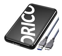 ORICO Carcasa Disco Duro 2.5", 5Gbps Caja Disco Duro USB 3.0 para HDD SSD SATA I/II/III de 7mm y 9.5mm de Altura hasta 8 TB, con Cable USB, Sopporta UASP, no Requiere Herramientas