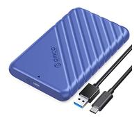 ORICO Carcasa Disco Duro 2.5", 6Gbps Caja Disco Duro USB 3.1 Gen 1 para HDD SSD SATA I/II/III de 7mm y 9.5mm de Altura con Cable USB, Sopporta UASP, Trim, no Requiere Herramientas(Azul/,25PW1-C)