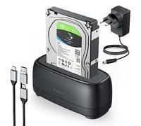 ORICO Carcasa para Disco Duro de 2,5'' y 3,5" USB 3.2 Gen 1 Bases de Conexión para SATA HDD SSD Estación de Acoplamiento con UASP y hasta 40 TB (DD18C3)