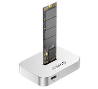 ORICO Carcasa Para SSD M.2 NVMe/SATA, Estación de Acoplamiento USB 3.2 Gen 2 para M.2, Adaptador Para SSD M.2 NVMe, Compatible con M.2 de 2230/2242/2260/2280/22110, Compatible con Windows/Mac OS/Linux