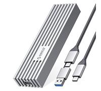 ORICO Carcasa SSD M.2 NVMe Adaptador USB-C 10Gbps USB3.2 Gen2 para PCIe NVMe M-Key/M+B Key SSD 2230/2242/2260/2280, Caja de Aluminio SSD M2(Chaleco de Refrigeración, UASP, Trim , Smart, 4TB)-M232SV