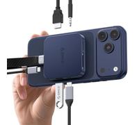 ORICO Conexión de Acoplamiento Magnética USB C, Carcasa para SSD M.2 NVMe, Docking Station 8 en 1 con HDMI 4K@60Hz, PD 100W, USB-A 10 Gbps, SD/TF, Audio. Hub USB C Dockingstation para iPhone MG7