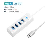 ORICO - Divisor multitipo C de 4 puertos, concentrador USB 3.0 de 100 cm, adaptador OTG de alta velocidad