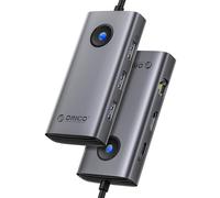ORICO Docking Station, 6 en 1 USB C Dock con HDMI 4K + PD100W + 3 Puertos USB 3.0+Ethernet, USB C Hub Multipuerto Adaptador Compatible con MacBook/DELL/HP/Surface