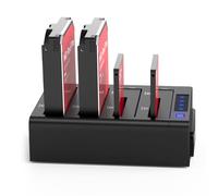 ORICO Estación de acoplamiento para disco duro externo de 40 TB USB 3.0 a SATA I/II/III de 4 bahías para disco duro de 2,5 o 3,5 pulgadas, SSD con función duplicadora/clonador de disco duro [4 x 10 TB]-6648US3