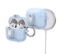 ORICO Funda para AirPods 4ª Generación con Soporte, Carga MagSafe y Tapa magnética, Potente protección contra caídas,Azul-CP34